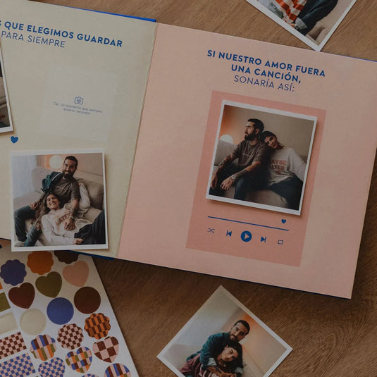 El Libro de Nosotros: álbum de pareja para fotos, cartas y recuerdos