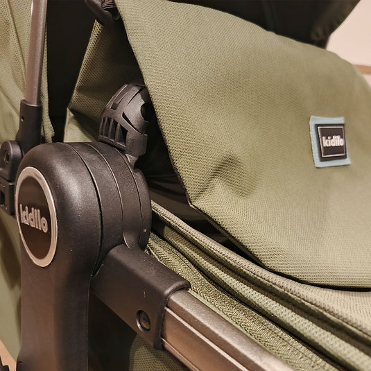 Coche A10 tipo moisés con portabebés y pañalera a juego, ajustable como paseador, hecho en material de alta calidad, acabados de lujo - Kidilo