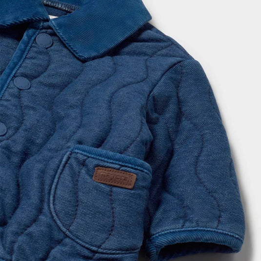 Chaqueta en tela denim tejido vaquero para bebé, cierre con botones a presión en la parte delantera, tejido vaquero cómodo y combinable para los looks diarios, bolsillos funcionales en la parte delantera - Mayoral
