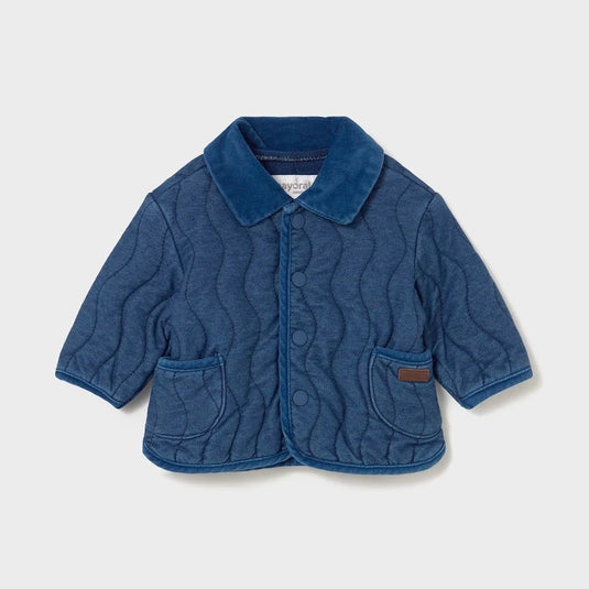 Chaqueta en tela denim tejido vaquero para bebé, cierre con botones a presión en la parte delantera, tejido vaquero cómodo y combinable para los looks diarios, bolsillos funcionales en la parte delantera - Mayoral