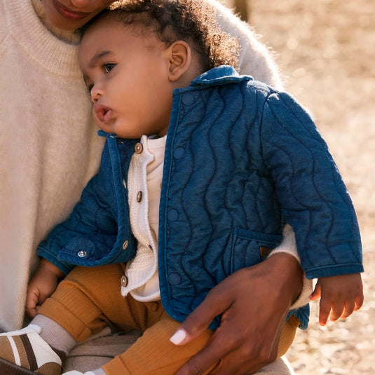 Chaqueta en tela denim tejido vaquero para bebé, cierre con botones a presión en la parte delantera, tejido vaquero cómodo y combinable para los looks diarios, bolsillos funcionales en la parte delantera - Mayoral