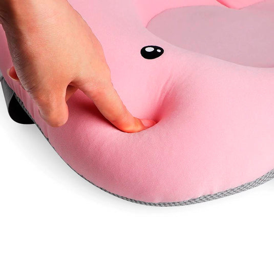 Almohadilla para bañera diseño de Ballenita, cojín de baño para bebé, hecho en material de secado rápido, con correas ajustables a la medida de la bañera