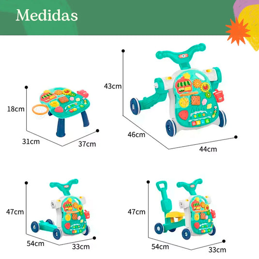 Andadera primero pasos multifuncional 4 en 1 - Huanger