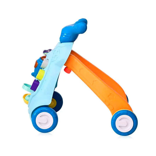 Andadera didáctica con centro de actividades, nave espacial con luces y sonidos, actividades para estimulación del bebé, ruedas ajustables para sus primeros pasos