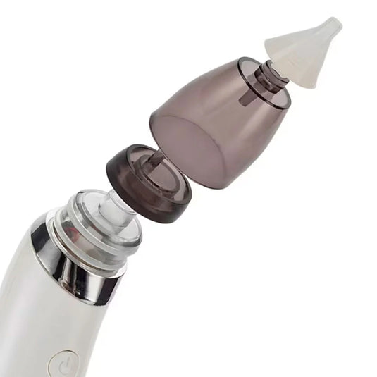 Aspirador nasal eléctrico para bebé, recargable por USB, con punta en silicona suave