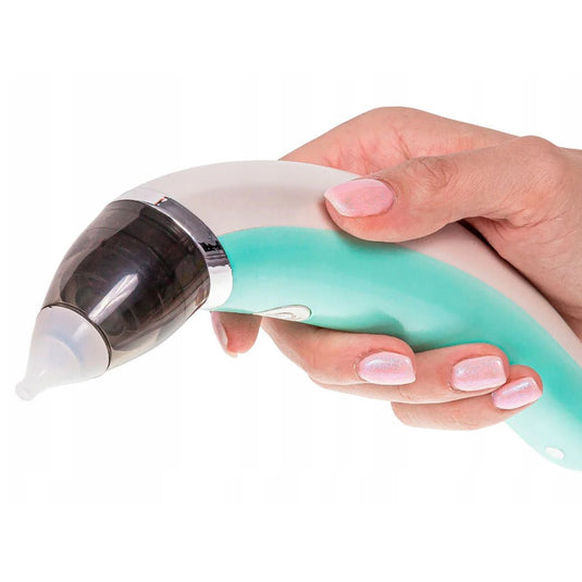 Aspirador nasal eléctrico para bebé, recargable por USB, con punta en silicona suave