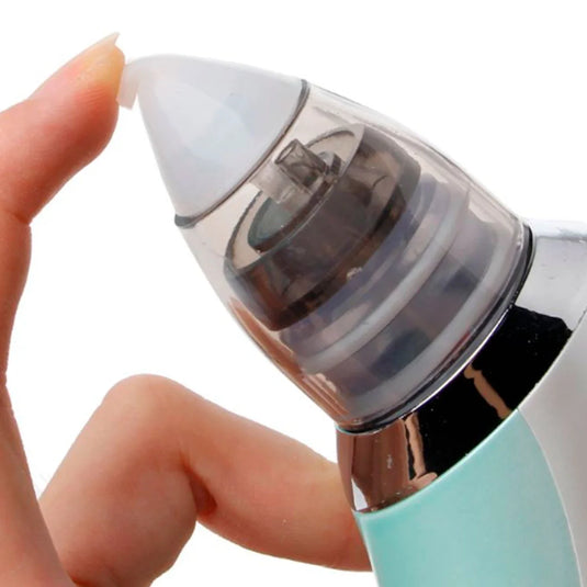 Aspirador nasal eléctrico para bebé, recargable por USB, con punta en silicona suave