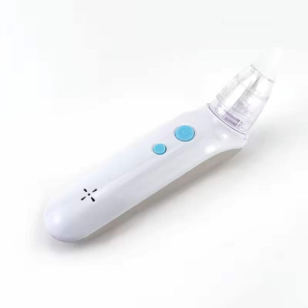 Aspirador nasal eléctrico blanco, saca moquitos de bebé, suave, multifunción, con melodías