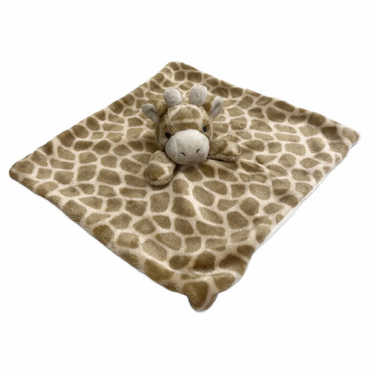 Mantita de apego para bebé de peluche suave con cabecita de animalito, disponible en varios diseños