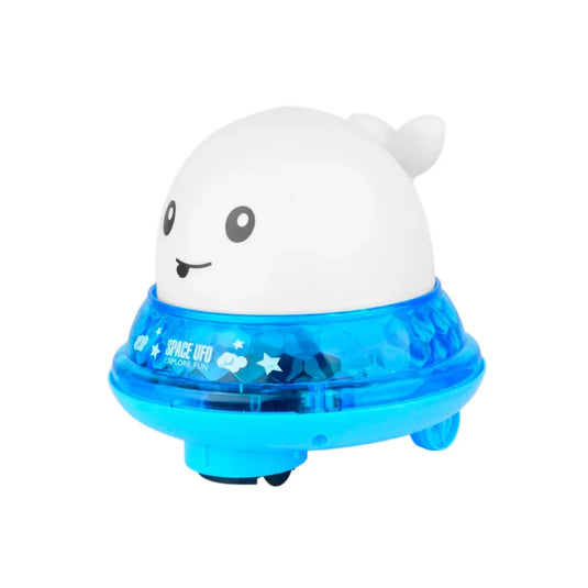 Ballena con luces y expulsión de agua, con carrito de suelo