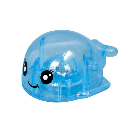 Ballenita para la bañera con luces de colores, juguete que flota en el agua, impermeable y colorido, hecho en material resistente, diseño adorable y colorido