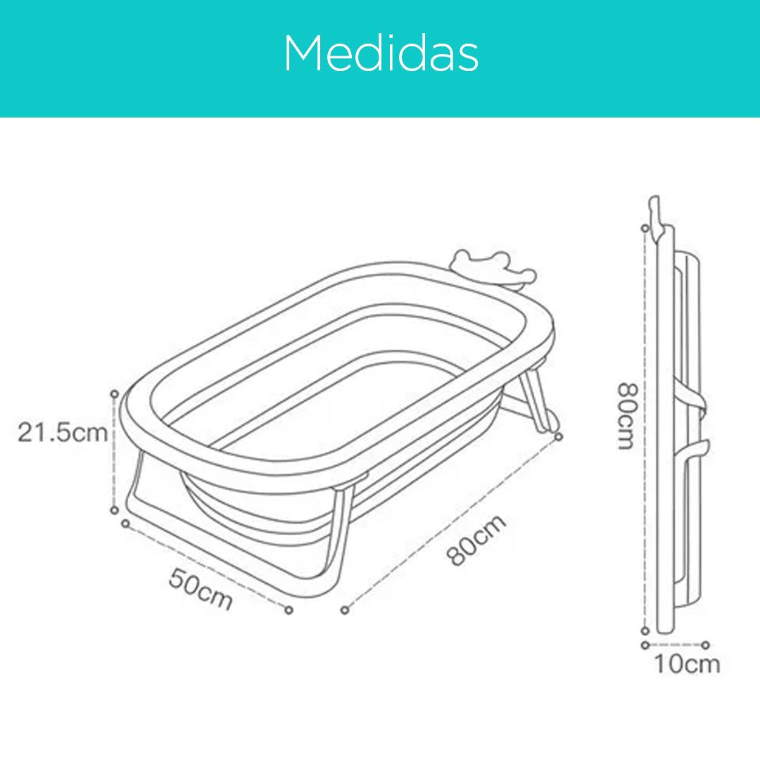 Bañera plegable con Corona