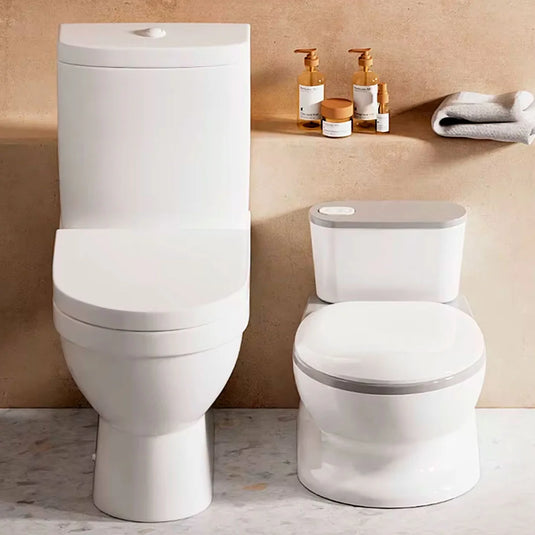 Baño portátil de entrenamiento diseño de sanitario para bebé, recipiente removible para desechos, fabricado en material resistente, base antideslizante, bacinica de entrenamiento para niños