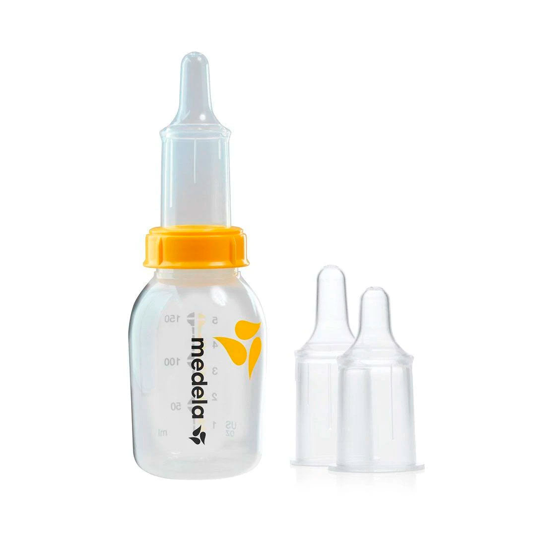 Biberón SpecialNeeds por compresión para bebés, 100% libre de BPA, con graduación de boquilla, diseño ergonómico, válvula unidireccional - Medela