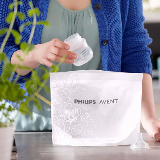 Bolsas esterilizadoras para microondas, paquete x5 bolsas reutilizables - Philips Avent