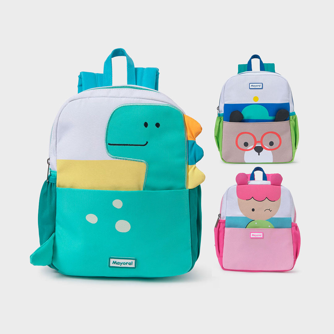Bolso con diseños coloridos para bebé, mochila ideal para la guardería, con correas ajustables - Mayoral
