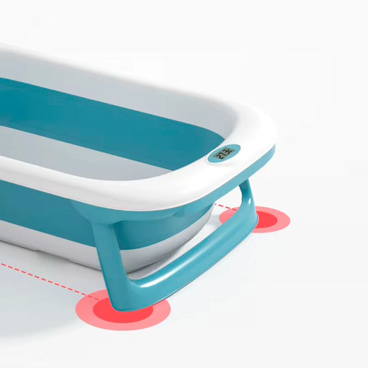 Bañera plegable con termómetro