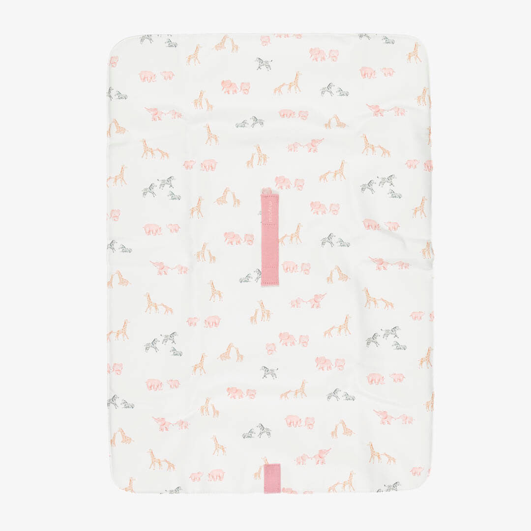 Cambiador portátil plegable y compacto para bebé, imprescindible para atender a tu peque fuera de casa, moderno exterior de polipiel, con adorable diseño estampado - Mayoral