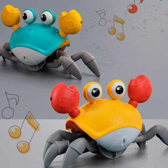 Juguete interactivo "Crabby", cangrejo didáctico eléctrico con luces y sonidos
