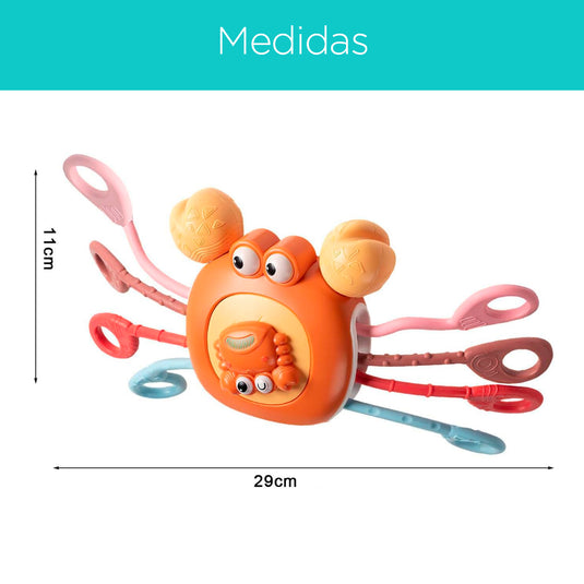 Cangrejo sensorial mordedor colorido - Pull String