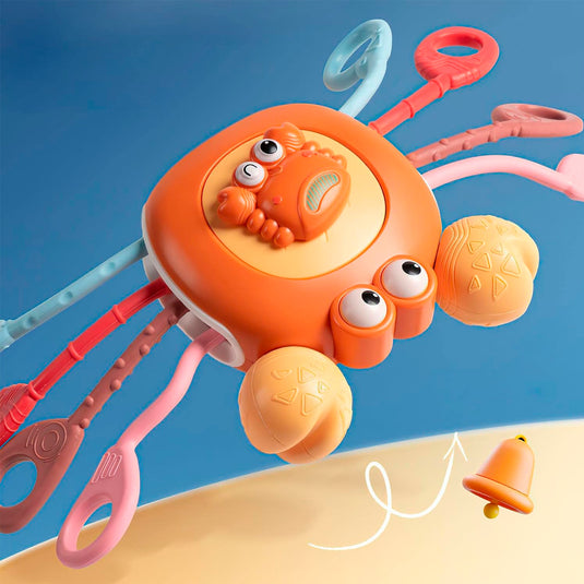 Cangrejo sensorial mordedor colorido - Pull String