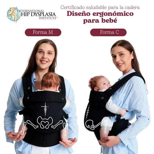 Cargador portabebés ergonómico acogedor y ligero - Momcozy
