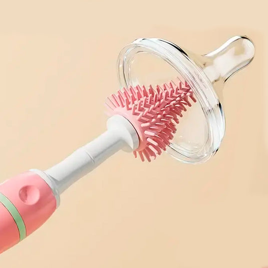 Set de Cepillos para limpieza de teteros, y escurridor de teteros con base de drenaje