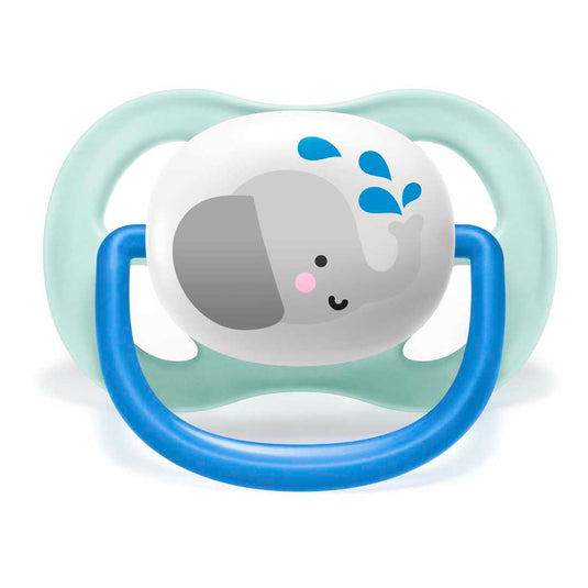Chupa AVENT Ultra Air Animals 0-6, motivo de elefante, chupete fujo de aire - Philips Avent