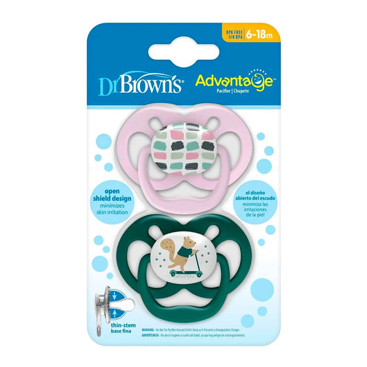 Chupas Advantage x2 Cuadros / Ardillita 6 - 18m - Dr Brown's