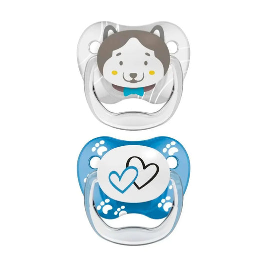Chupas PreVent x2 Perrito / Corazones 6 - 18m - Dr Brown's