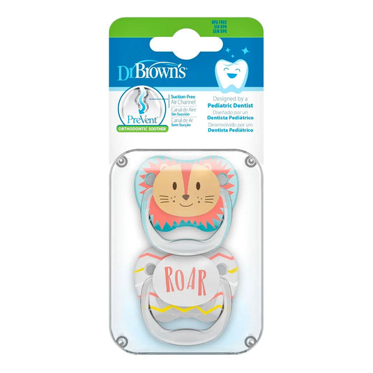 Chupas PreVent x2 León / Roar 0 - 6m - Dr Brown's