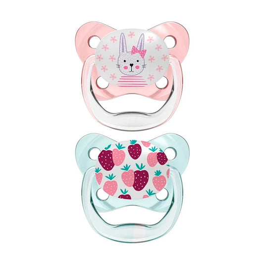 Chupas PreVent x2 Conejo / Fresas 0 - 6m - Dr Brown's