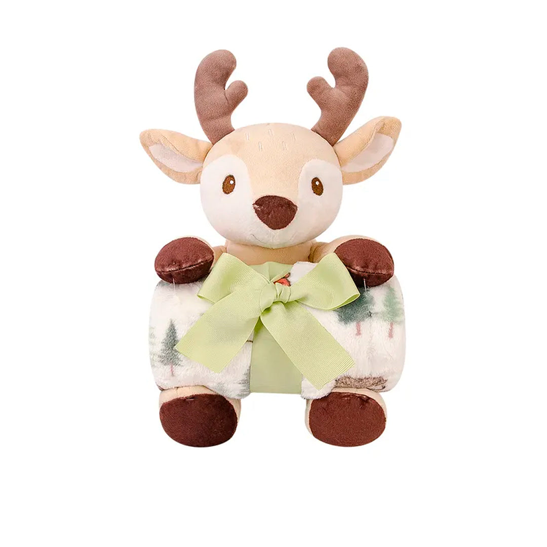 Peluche de animales con cobija, de tela suave y antialérgica - Hudson Baby
