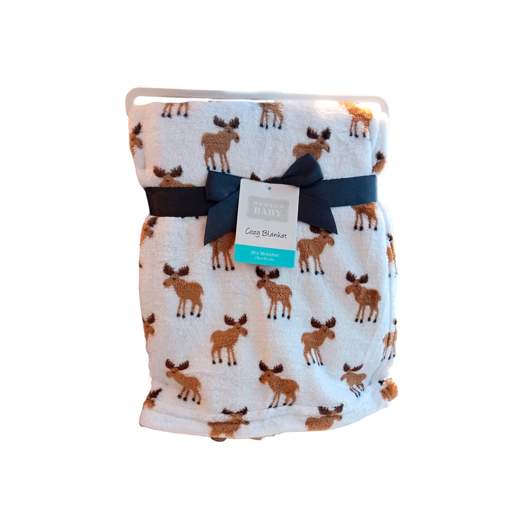 Cobija ovejera hipoalergénica con diseño de animales - Hudson Baby