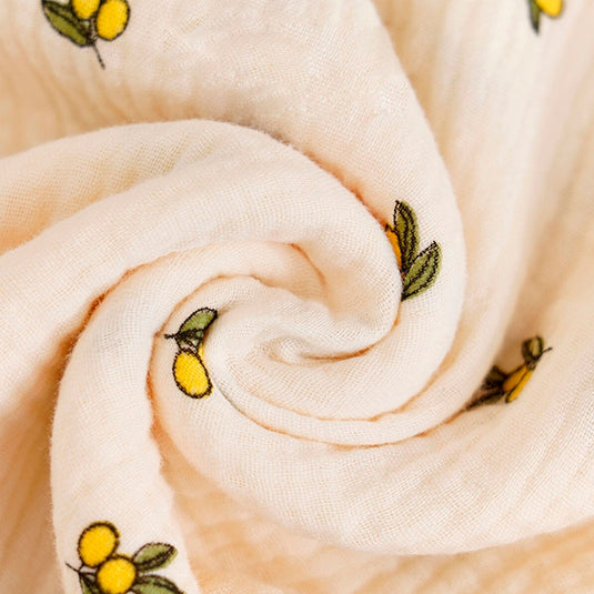 Cobija muselina tela galleta con capucha orejitas, hecha en tela suave y transpirable, manta con capucha y botón para bebé, diseño estampado