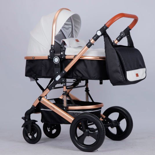 Coche para bebé tipo moisés europeo 3en1 con portabebés, pañalera y múltiples funciones - Maxibaby