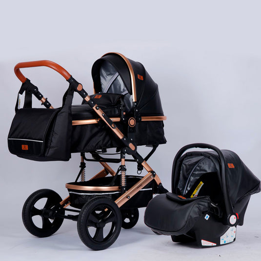 Coche para bebé tipo moisés europeo 3en1 con portabebés, pañalera y múltiples funciones - Maxibaby