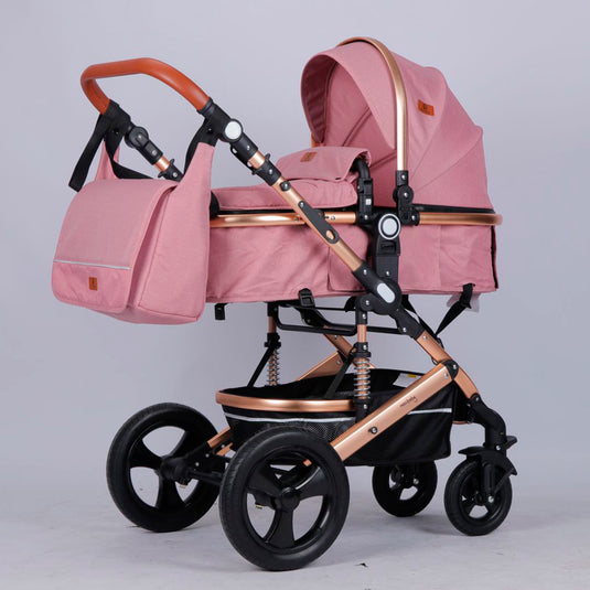 Coche para bebé tipo moisés europeo 3en1 con portabebés, pañalera y múltiples funciones - Maxibaby