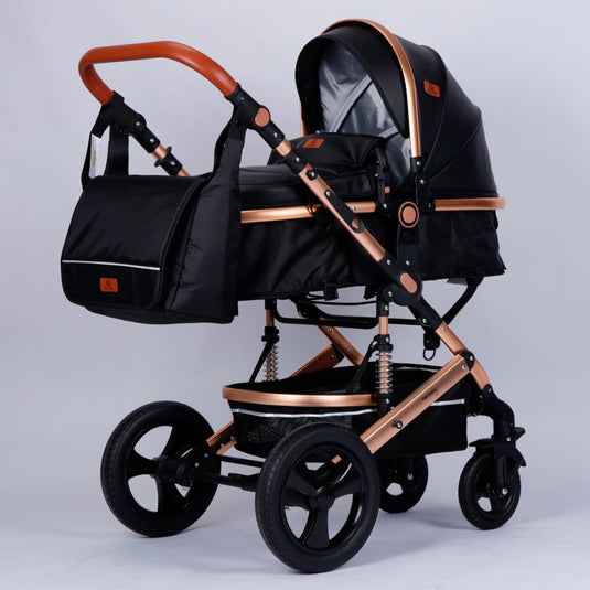 Coche para bebé tipo moisés europeo 3en1 con portabebés, pañalera y múltiples funciones - Maxibaby