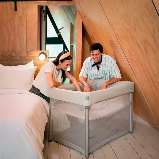 Corral cuna PAAL™ con sistema de plegado y bolsa de viaje - Nuna