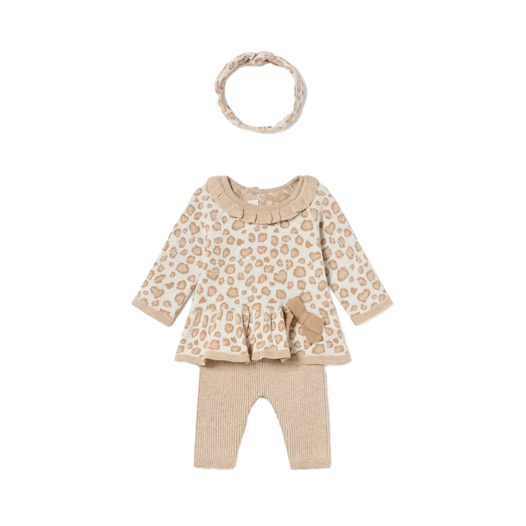 Conjunto con moño Avellana Mayoral