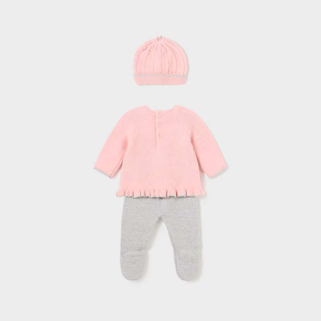 Conjunto gorro tejido Rosa Baby Mayoral