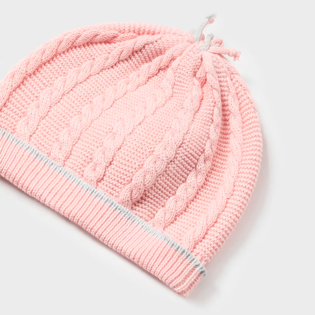 Conjunto gorro tejido Rosa Baby Mayoral