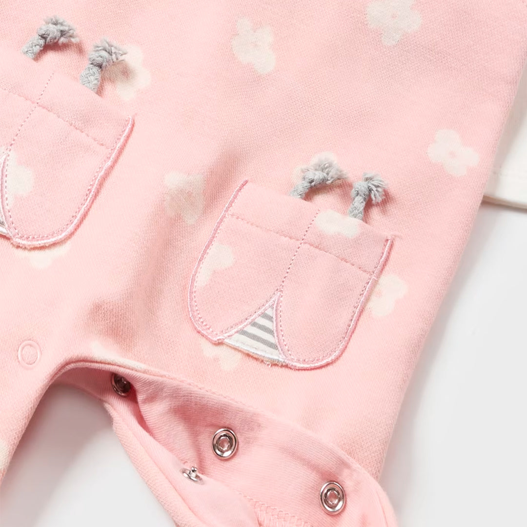 Conjunto Overall gorro Rosa Baby Mayoral