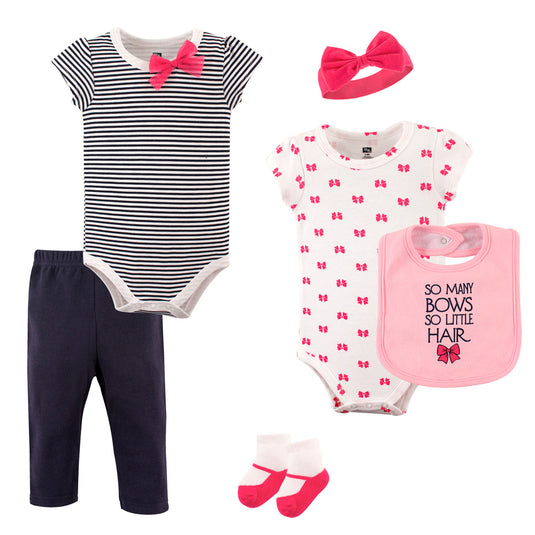 Conjunto Hudson Baby Estampado Rosado (0-3)