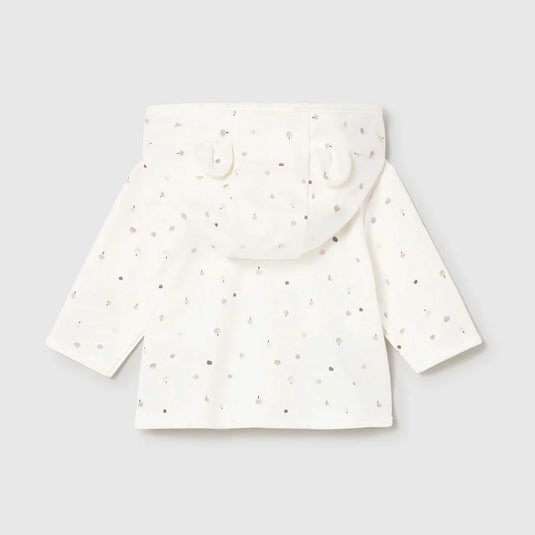 Conjunto 3pz buzo, camiseta y pantalón para recién nacido, cuello con capucha, cierre con botones en la parte delantera, artículo de diseño unisex de gran versatilidad por la neutralidad de sus tonos y su forma - Mayoral