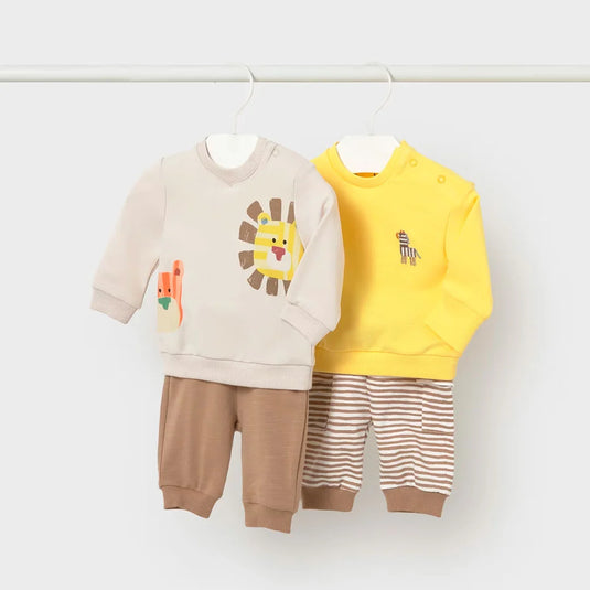 Conjunto 2 piezas con buzo estampado y pantalón - Mayoral