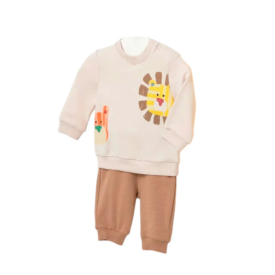 Conjunto 2 piezas con buzo estampado y pantalón - Mayoral