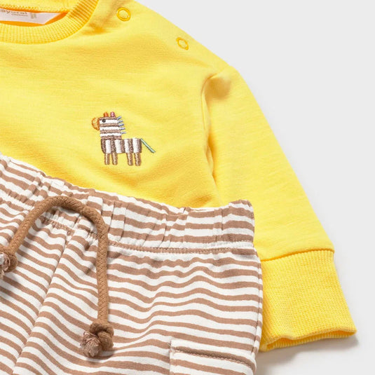 Conjunto 2 piezas con buzo estampado y pantalón - Mayoral