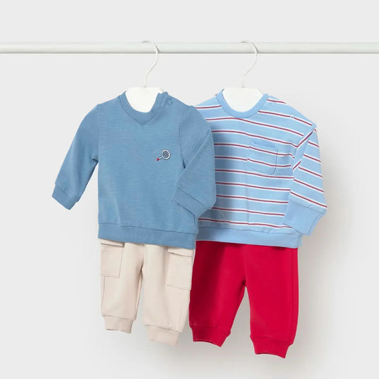 Conjunto manga larga con pantalón y buzo para bebé - Mayoral
